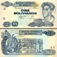 *10 Bolivianos Bolívia 2005, P228 UNC - Kliknutím na obrázok zatvorte -